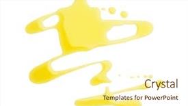  Presentation with olive oil - Beautiful PPT theme featuring spots of olive oil isolated backdrop and a cream colored foreground