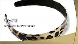  Presentation with band - Slide deck enhanced with spotted-hair-head-band-isolated background and a white colored foreground