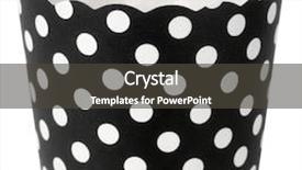  Presentation with black dot - PPT theme with spotted polka dot black white background and a dark gray colored foreground