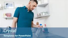  Presentation with spray - Beautiful slides featuring spray cleaner cleaning cooker backdrop and a  colored foreground