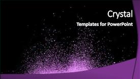  Presentation with purple paint - PPT theme enhanced with spray paint - freeze motion of purple dust background and a black colored foreground