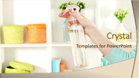  Presentation with air - Cool new slides with sprayed air freshener in hand backdrop and a lemonade colored foreground