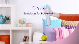  Presentation with on an air force plane - Beautiful slide set featuring sprayed air freshener in hand backdrop and a sky blue colored foreground