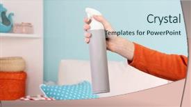  Presentation with nike air jordan - PPT theme having sprayed air freshener in hand background and a  colored foreground