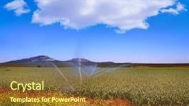  Presentation with action plan way forward text - Audience pleasing slide set consisting of spraying crops - via de la plata way backdrop and a  colored foreground