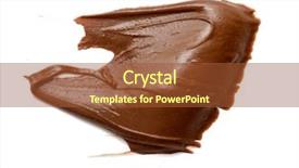  Presentation with simple design white - Audience pleasing presentation theme consisting of spread - cream chocolate spreading isolated backdrop and a red colored foreground