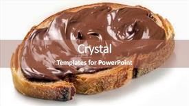  Presentation with nutella - Presentation theme having spread - nutella cream background and a red colored foreground