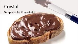  Presentation with spread - Colorful presentation theme enhanced with spread a slice of bread backdrop and a lemonade colored foreground