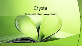  Presentation with spread - Slides with spread love - magazine on green background background and a blonde colored foreground