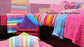  Presentation with spread - Colorful slide deck enhanced with spread sheet - bedding backdrop and a coral colored foreground
