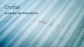  Presentation with financial fraud - Slides enhanced with spreadsheet bank accounts accounting concept background and a light blue colored foreground