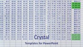  Presentation with my panorama on computer screen - PPT theme enhanced with spreadsheet data on a computer background and a lemonade colored foreground