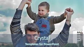  Presentation with 3d man sitting question mark - PPT theme enhanced with sprightly - little joyful boy sitting background and a  colored foreground