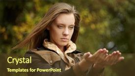  Presentation with japan girl - Audience pleasing slides consisting of sprightly - portrait beautiful girl outdoors backdrop and a  colored foreground