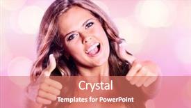  Presentation with bare breasted woman - PPT theme enhanced with sprightly - portrait of young beautiful woman background and a coral colored foreground