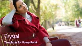  Presentation with eleanor and park - Theme enhanced with sprightly - young caucasian woman sitting background and a wine colored foreground