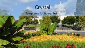  Presentation with capitol washington dc - Presentation theme enhanced with spring - washington dc - united state background and a light blue colored foreground