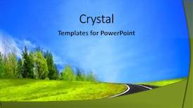  Presentation with mountain - Amazing PPT theme having spring ahead - mountain road backdrop and a gray colored foreground