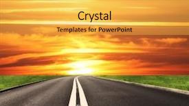  Presentation with travel - Slide set consisting of spring ahead - sunny travel background and a yellow colored foreground