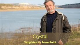  Presentation with spring - Presentation theme featuring spring-an-elderly-man background and a tawny brown colored foreground