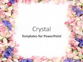 Spring Apple Blossom And Bluebell PPT template 52 | CrystalGraphics
