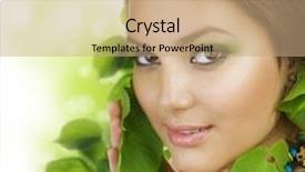  Presentation with skin infections erythroderma - Slide deck with spring beauty outdoors perfect skin background and a coral colored foreground