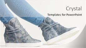  Presentation with ankle - Beautiful PPT layouts featuring spring-blue-women-s-ankle backdrop and a sky blue colored foreground