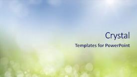  Presentation with focus - Colorful slide deck enhanced with spring borders - natural green background with selective backdrop and a sky blue colored foreground