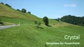  Presentation with nature destruction - Slides consisting of spring campaign - nature in swiss background and a  colored foreground