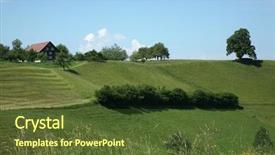  Presentation with nature destruction - Amazing slide deck having spring campaign - nature in swiss backdrop and a  colored foreground