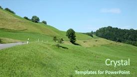  Presentation with nature - PPT theme consisting of spring campaign - nature in swiss background and a  colored foreground