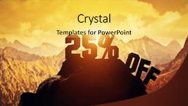  Presentation with writing - Amazing theme having spring campaign - sale discount illustration 25 off backdrop and a yellow colored foreground