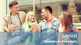  Presentation with travel friends - Amazing slides having spring city - friendship travel drink and vacation backdrop and a  colored foreground