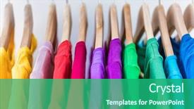  Presentation with cleaning - Cool new slide set with spring cleaning concept summer backdrop and a ocean colored foreground