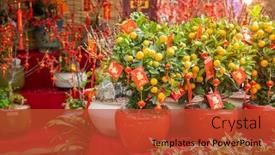  Presentation with mean - Audience pleasing presentation theme consisting of spring-festival-chinese-new-year backdrop and a red colored foreground