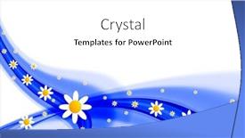  Presentation with floral - Slide deck with  background and a  colored foreground