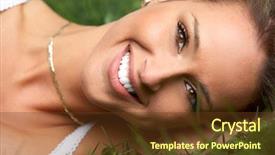  Presentation with summer - PPT layouts consisting of spring flowers girl - beautiful woman background and a  colored foreground