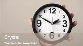  Presentation with forward - Colorful slide deck enhanced with spring foreward - closeup of the hand backdrop and a coral colored foreground