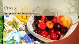  Presentation with red floral - Slides with spring-has-come-to-israel background and a lemonade colored foreground