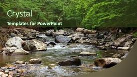  Presentation with transylvania - Slide deck enhanced with spring-in-ramet-gorges-transylvania background and a tawny brown colored foreground