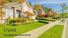  Presentation with north america - Presentation featuring spring in the north america background and a gold colored foreground