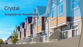  Presentation with north america 3d - Presentation design featuring spring in the north america background and a cyan colored foreground