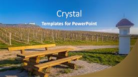  Presentation with czech republic - Slides featuring spring-landscape-near-pavlov background and a teal colored foreground