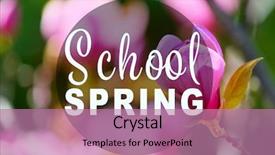  Presentation with nature - Slide set consisting of spring on nature background additional background and a  colored foreground