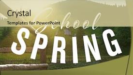  Presentation with nature - PPT theme enhanced with spring on nature background additional background and a  colored foreground