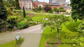  Presentation with spring - Slide deck consisting of spring-park-in-nottingham background and a gold colored foreground