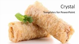  Presentation with roll - Presentation theme consisting of  background and a  colored foreground