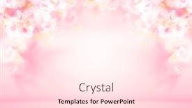  Presentation with blurred flowers - PPT theme consisting of spring-summer-blurred-light-pink background and a lemonade colored foreground