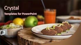  Presentation with healthy food - Colorful presentation enhanced with spring vitamin dieting food pate backdrop and a wine colored foreground