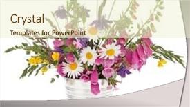  Presentation with stainless steel abstract - Presentation theme with job fair written on blue background and a  colored foreground.